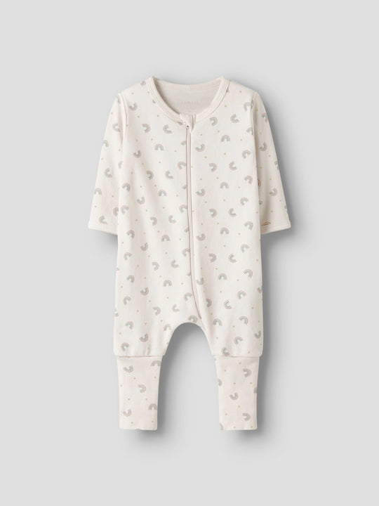 name it baby PYSJAMAS ZIP - Jet Stream | RAINBOWS - Torgunns Barneklær AS