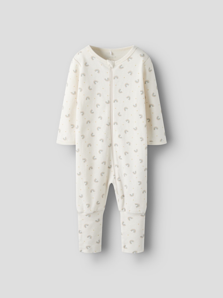 name it baby PYSJAMAS ZIP - Jet Stream | RAINBOWS - Torgunns Barneklær AS