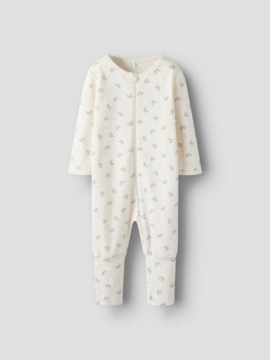 name it baby PYSJAMAS ZIP - Jet Stream | RAINBOWS - Torgunns Barneklær AS