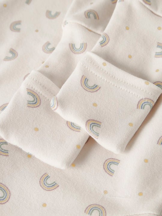 name it baby PYSJAMAS ZIP - Jet Stream | RAINBOWS - Torgunns Barneklær AS