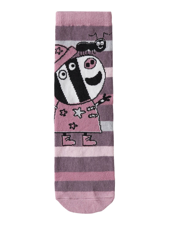 name it mini ODASSA PEPPA PIG SOCK - Mauve Orchid - Torgunns Barneklær AS
