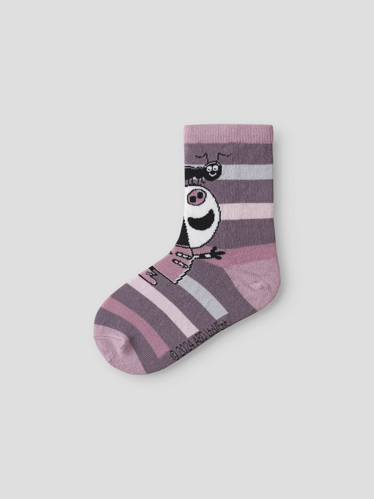 name it mini ODASSA PEPPA PIG SOCK - Mauve Orchid - Torgunns Barneklær AS