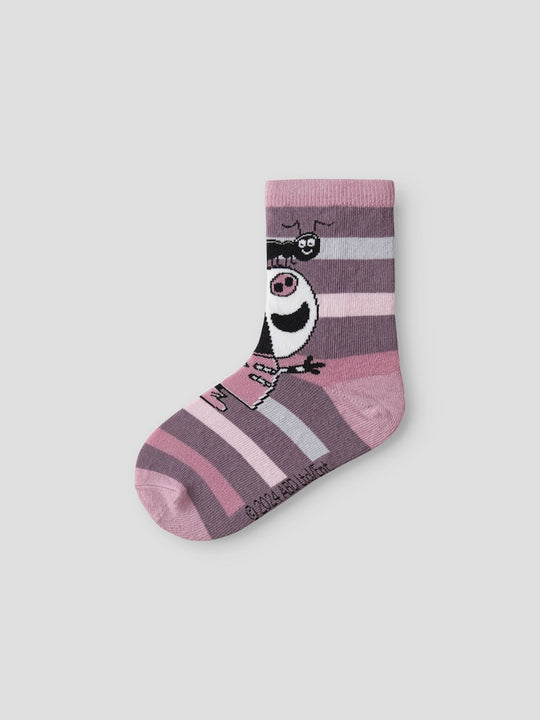 name it mini ODASSA PEPPA PIG SOCK - Mauve Orchid - Torgunns Barneklær AS