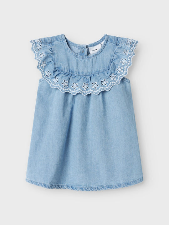 name it baby HERA DENIM DRESS - Light Blue Denim