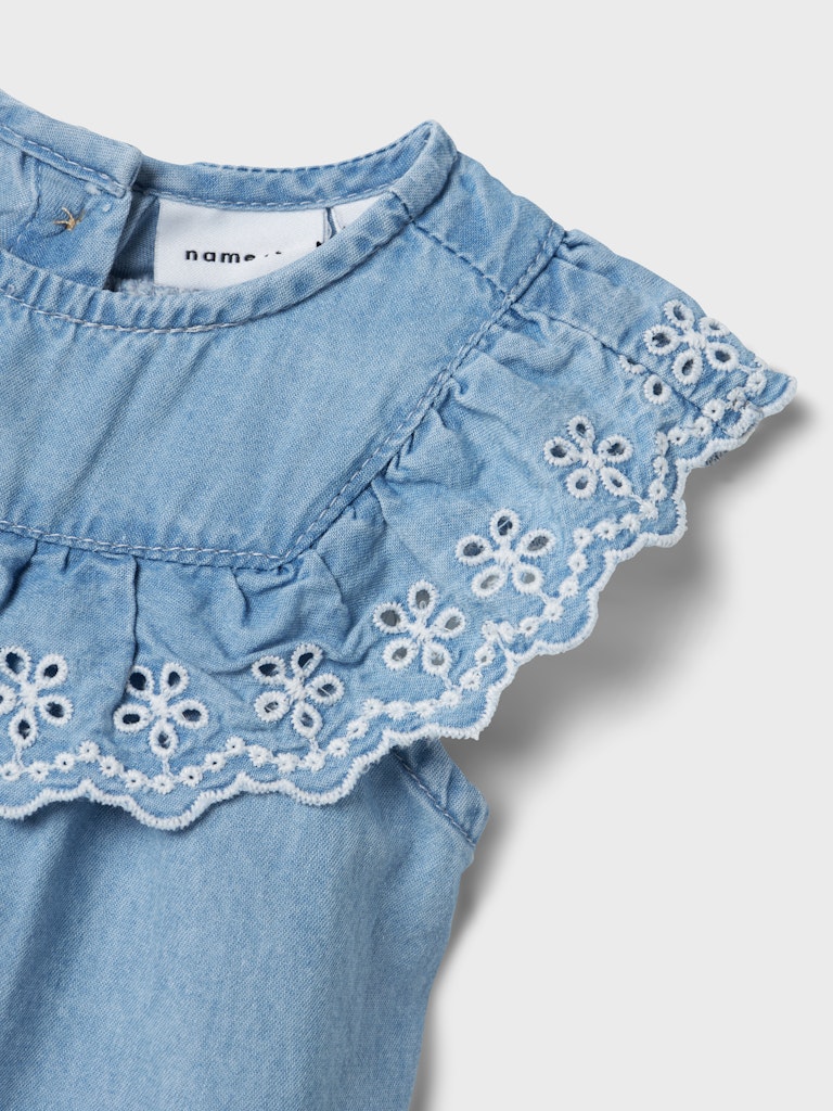 name it baby HERA DENIM DRESS - Light Blue Denim