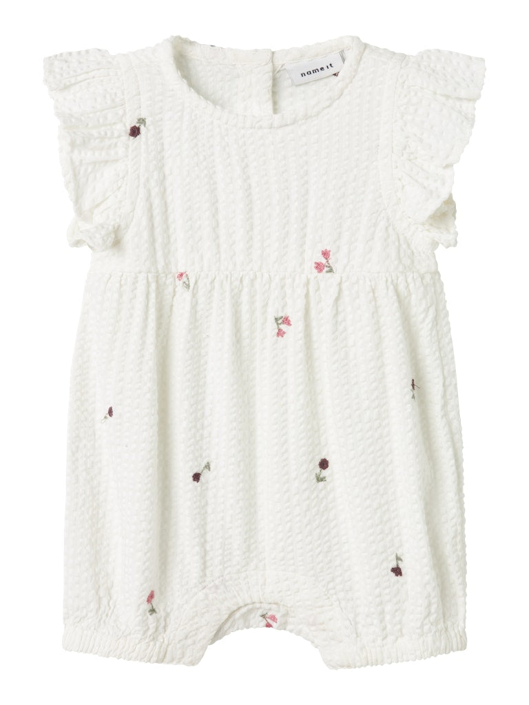 name it baby JULIETTE ROMPER - Cloud Dancer - Torgunns Barneklær AS