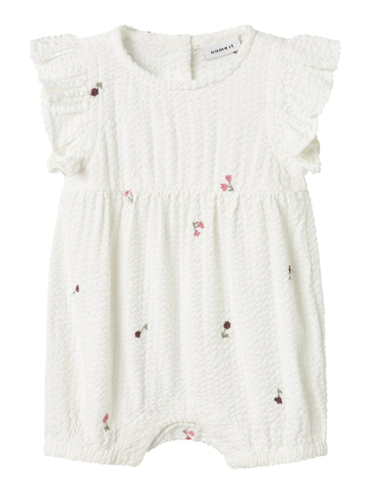 name it baby JULIETTE ROMPER - Cloud Dancer - Torgunns Barneklær AS