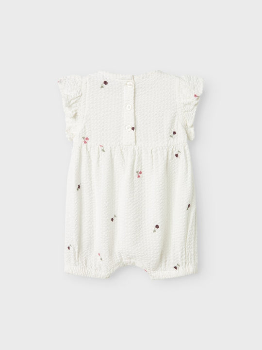 name it baby JULIETTE ROMPER - Cloud Dancer - Torgunns Barneklær AS
