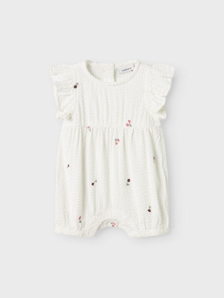 name it baby JULIETTE ROMPER - Cloud Dancer - Torgunns Barneklær AS