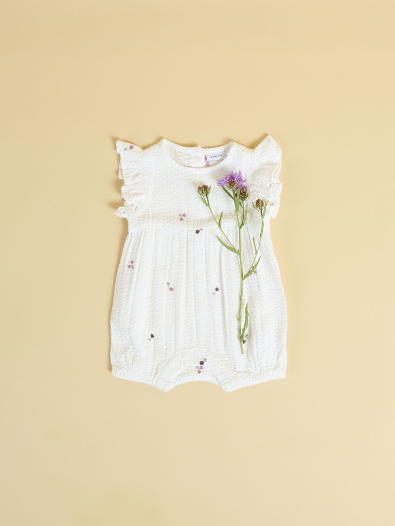 name it baby JULIETTE ROMPER - Cloud Dancer - Torgunns Barneklær AS
