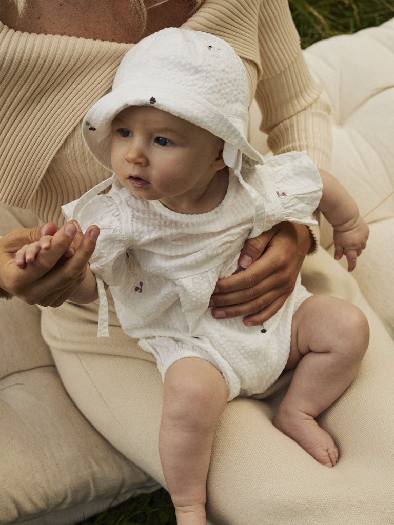 name it baby JULIETTE ROMPER - Cloud Dancer - Torgunns Barneklær AS