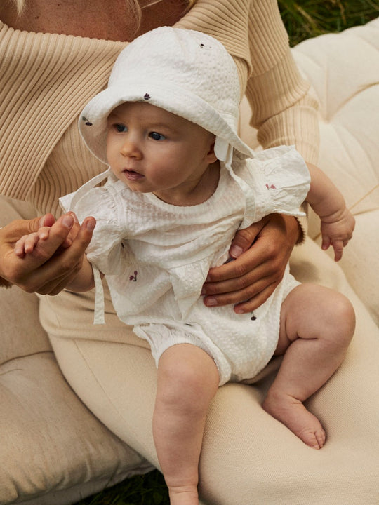 name it baby JULIETTE ROMPER - Cloud Dancer - Torgunns Barneklær AS