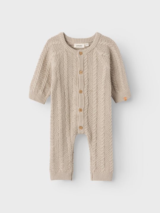 Lil' Atelier Baby DAIMO LOOSE KNIT SUIT - Pure Cashmere - Torgunns Barneklær AS