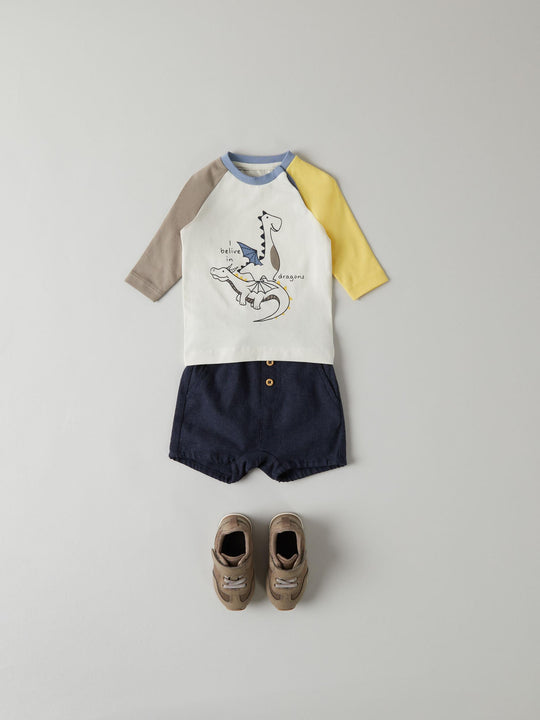 name it baby DESOREN SHORTS - Dark Sapphire - Torgunns Barneklær AS