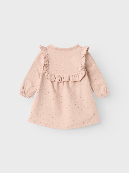 Lil' Atelier Baby FANJA SWEAT DRESS - Rose Dust - Torgunns Barneklær AS