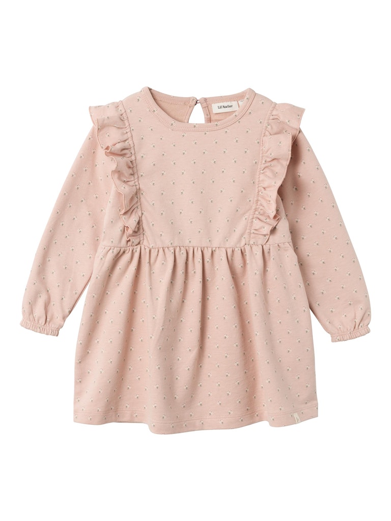 Lil' Atelier Mini FANJA SWEAT DRESS - Rose Dust - Torgunns Barneklær AS