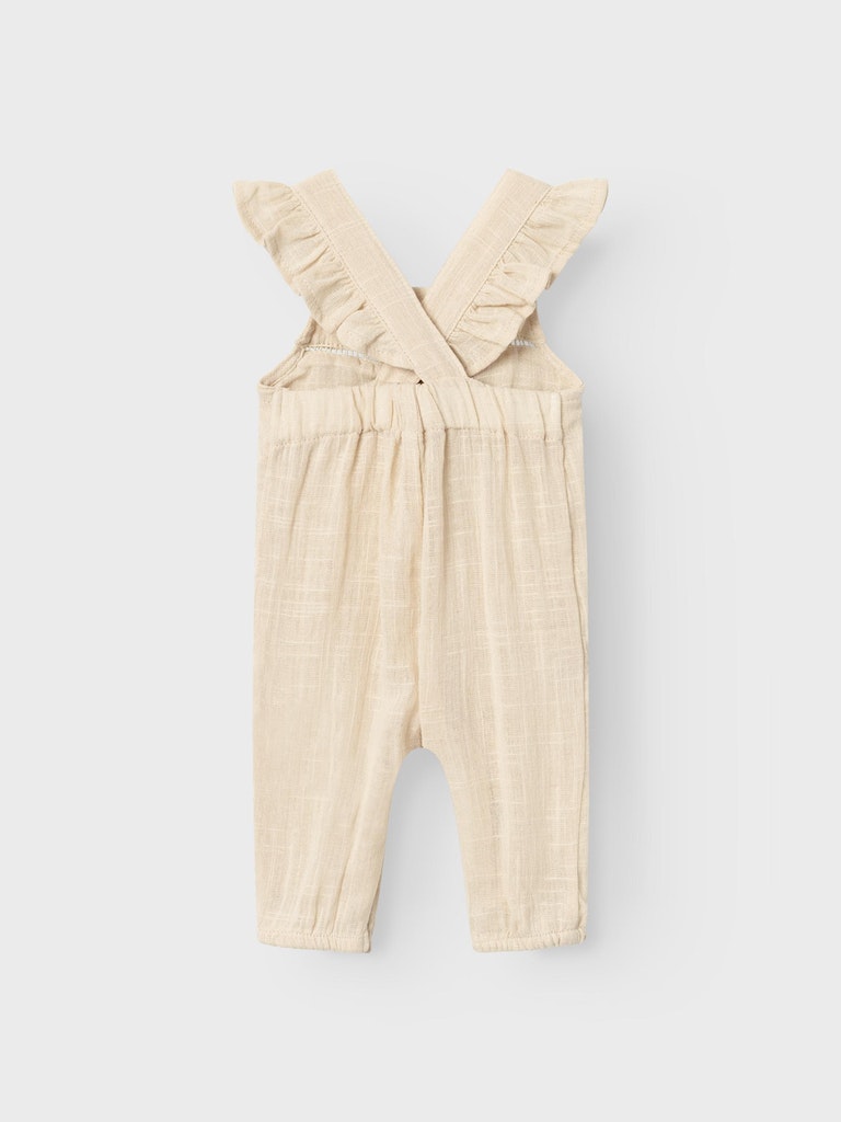 Lil' Atelier Baby HALLA LOOSE OVERALL - Bleached Sand