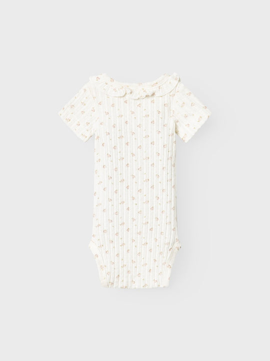 Lil' Atelier Baby HULLA SS SLIM BODY - Coconut Milk - Torgunns Barneklær AS