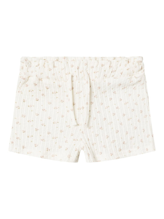 Lil' Atelier Mini HULLA LOOSE SHORTS - Coconut Milk - Torgunns Barneklær AS