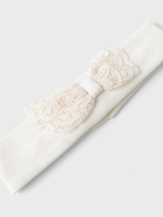 name it baby NIKOL HEADBAND - Bright White - Torgunns Barneklær AS