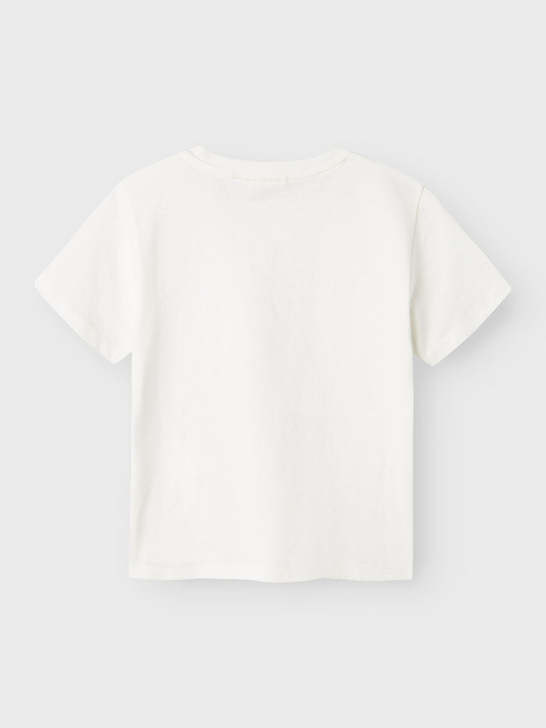 Lil' Atelier MINI DOLAN SS LOOSE TOP - Coconut Milk - Torgunns Barneklær AS