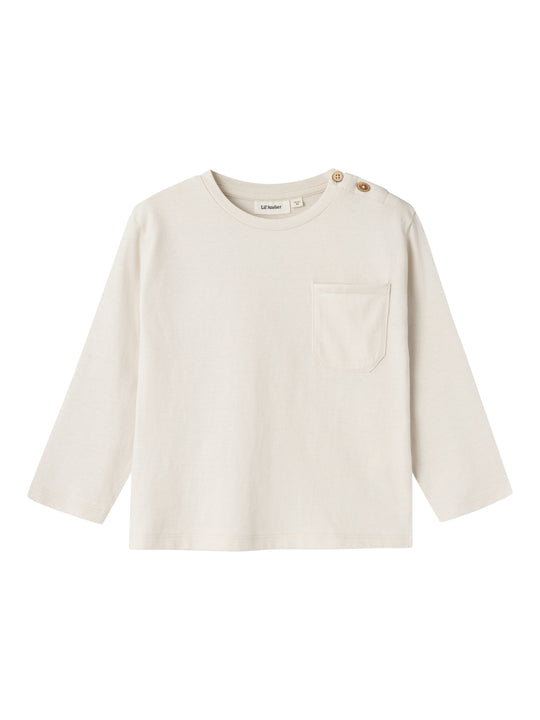 Lil' Atelier Mini DOLAN LS LOOSE TOP - Turtledove - Torgunns Barneklær AS