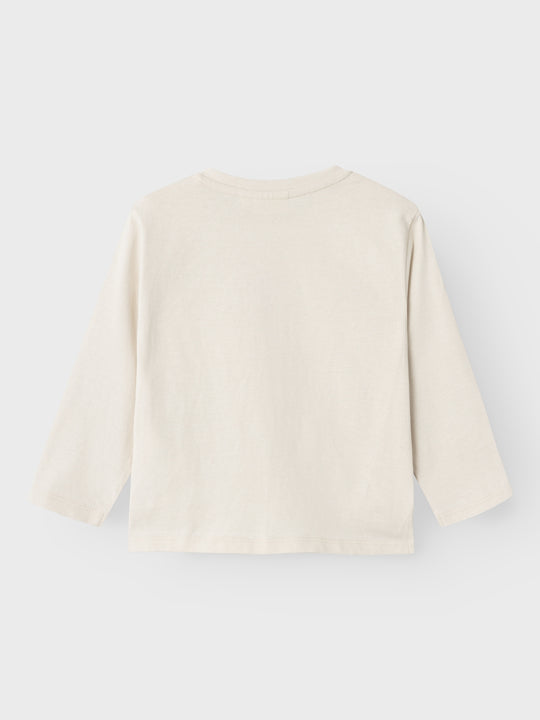 Lil' Atelier Mini DOLAN LS LOOSE TOP - Turtledove - Torgunns Barneklær AS