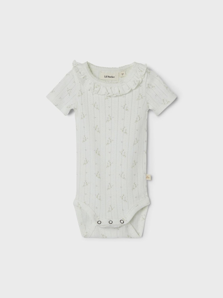 Lil' Atelier BABY RACHELLO SS SLIM BODY - Coconut Milk - Torgunns Barneklær AS