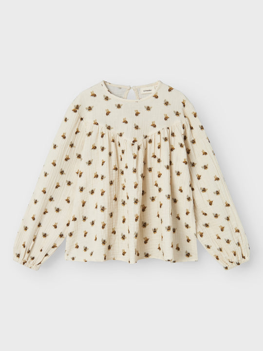 Lil' Atelier Mini HIMLI LS LOOSE TOP - Turtledove