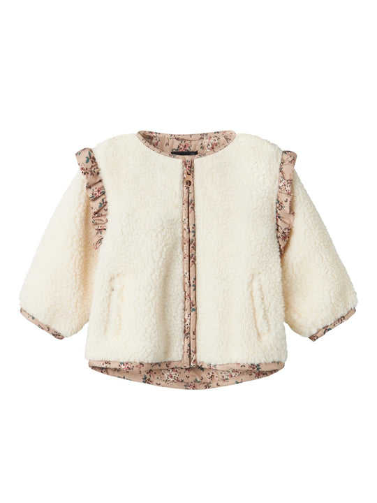 name it baby MISA TEDDY JACKET - Fog