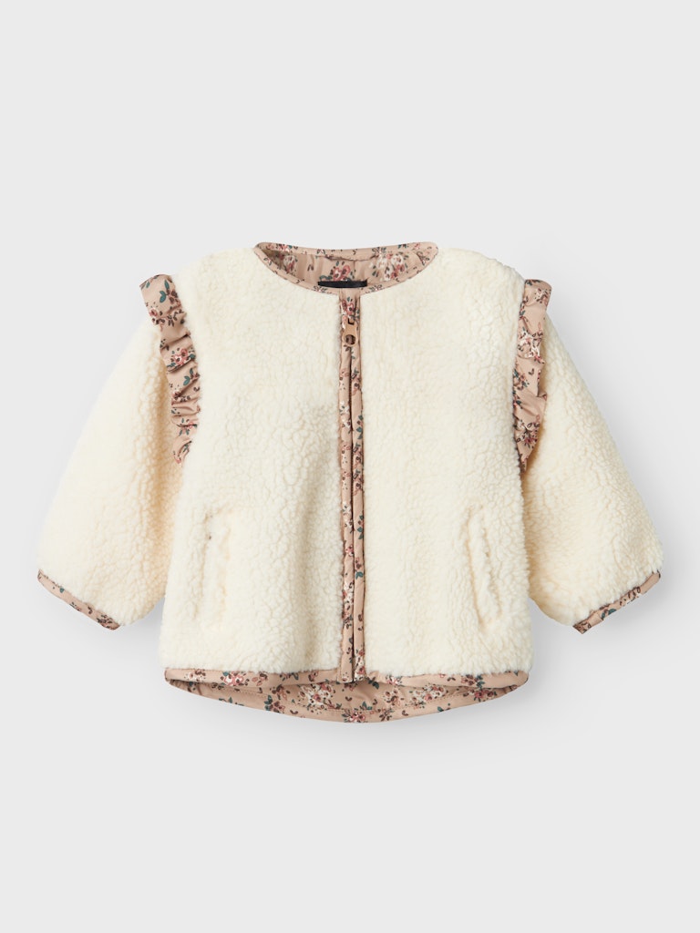 name it baby MISA TEDDY JACKET - Fog