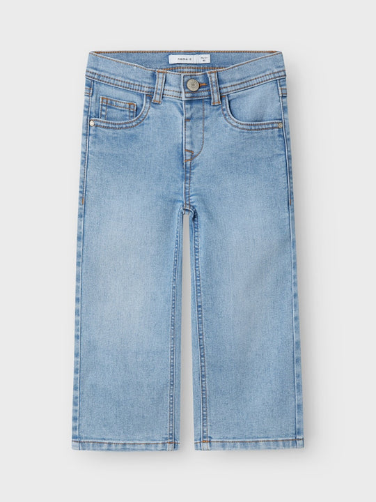 name it mini ROSE WIDE JEANS - Light Blue Denim