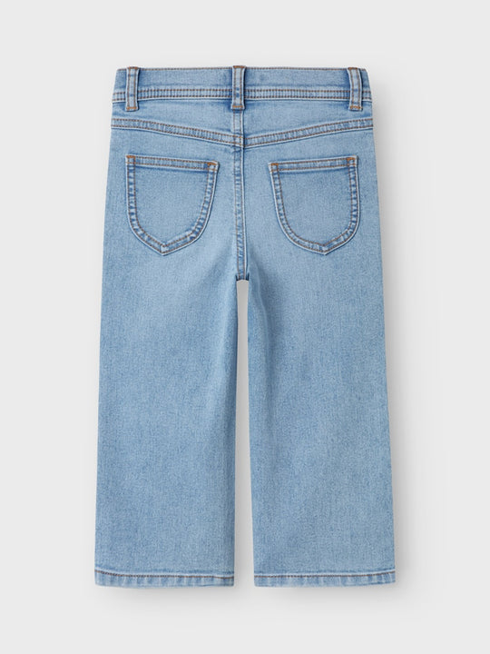 name it mini ROSE WIDE JEANS - Light Blue Denim