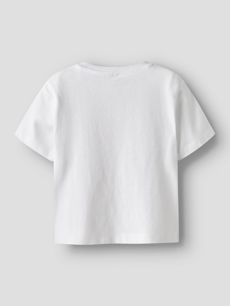 name it mini HELKA SS NREG TOP PB - Lucent White - Torgunns Barneklær AS