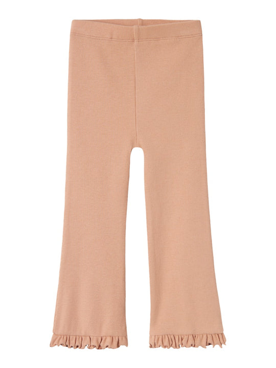 Lil' Atelier Mini GAGO KYR BOOTCUT LEGGING - Mahogany Rose - Torgunns Barneklær AS