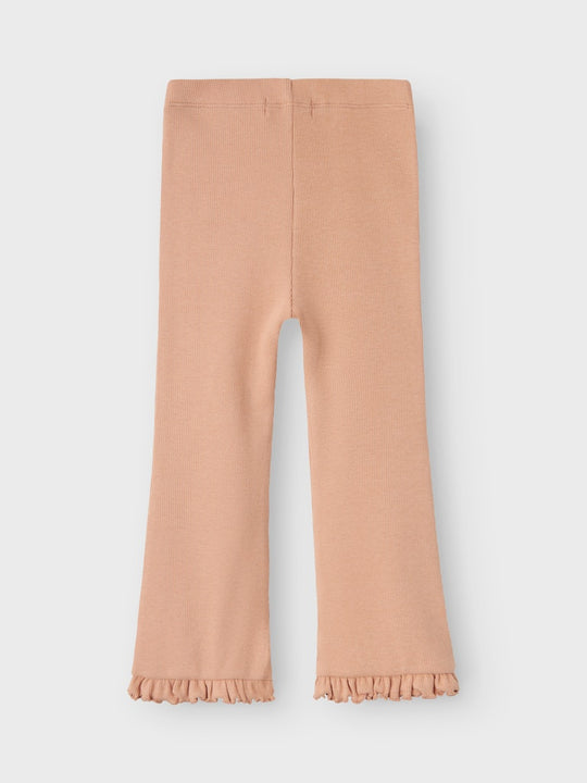 Lil' Atelier Mini GAGO KYR BOOTCUT LEGGING - Mahogany Rose - Torgunns Barneklær AS