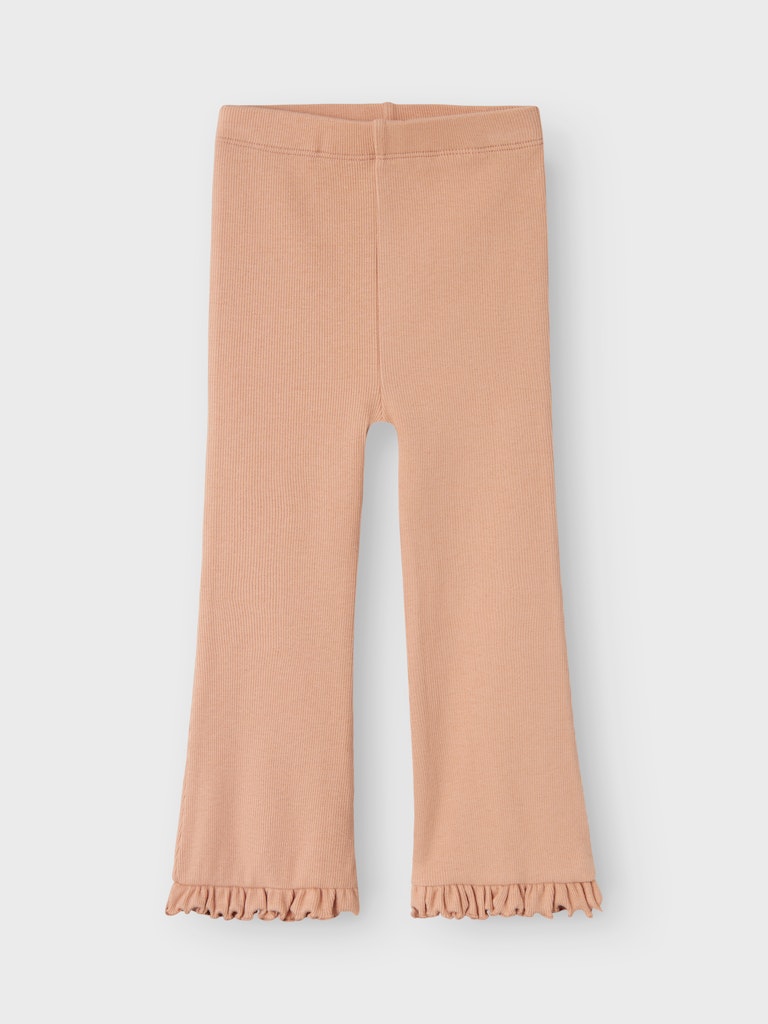 Lil' Atelier Mini GAGO KYR BOOTCUT LEGGING - Mahogany Rose - Torgunns Barneklær AS