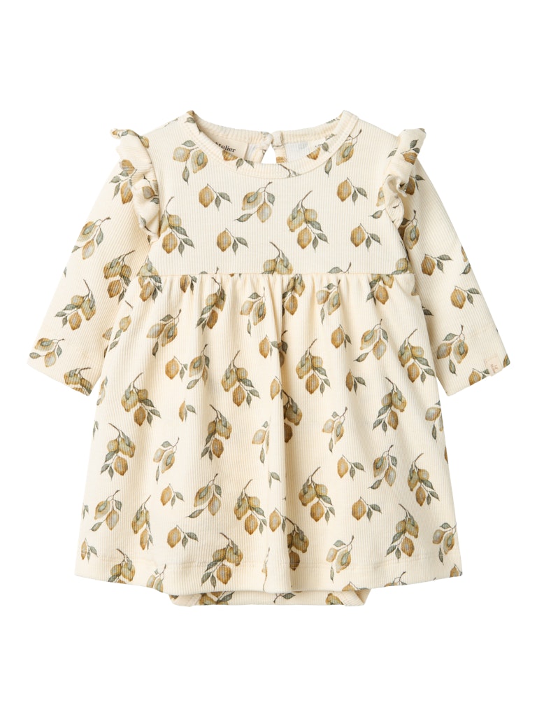 Lil' Atelier Baby GAVO ENK LS BODY DRESS - Turtledove