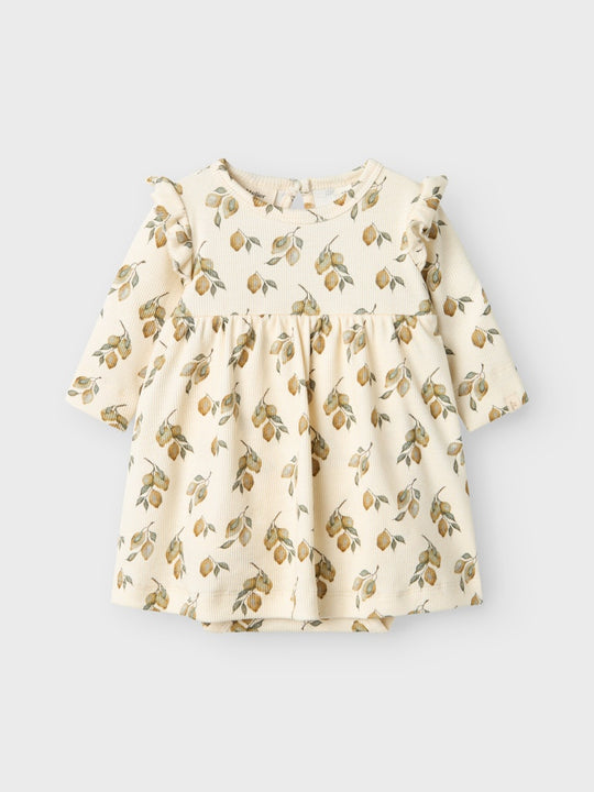 Lil' Atelier Baby GAVO ENK LS BODY DRESS - Turtledove