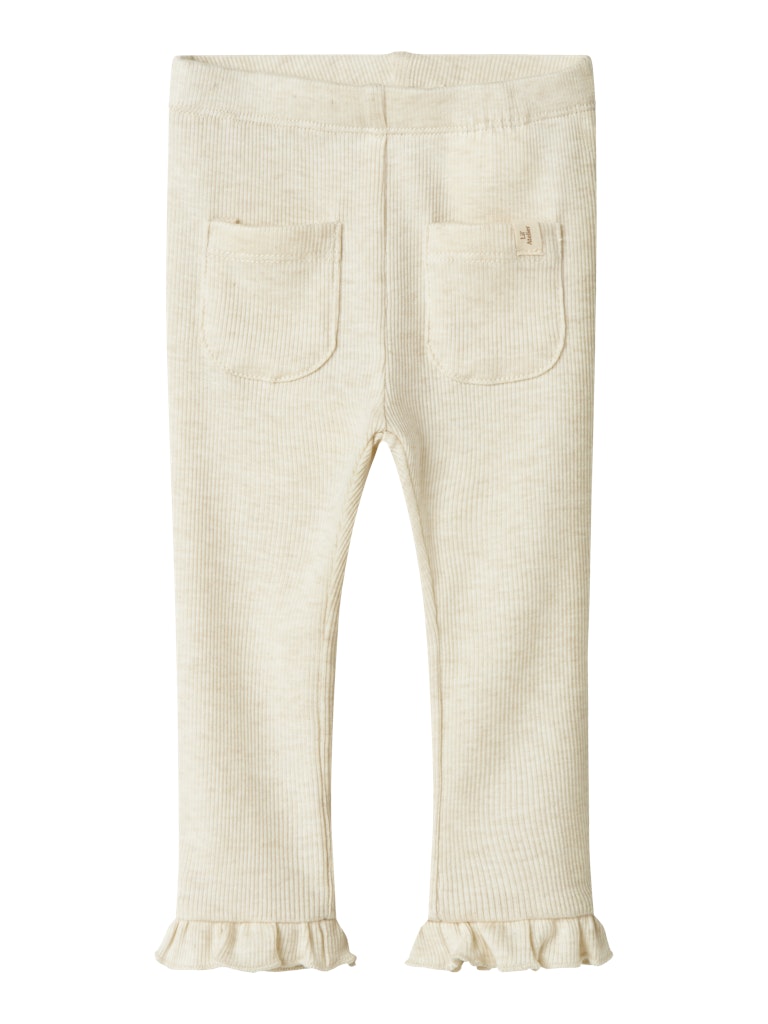 Lil' Atelier Baby DARLA SLIM LEGGING - Turtledove - Torgunns Barneklær AS