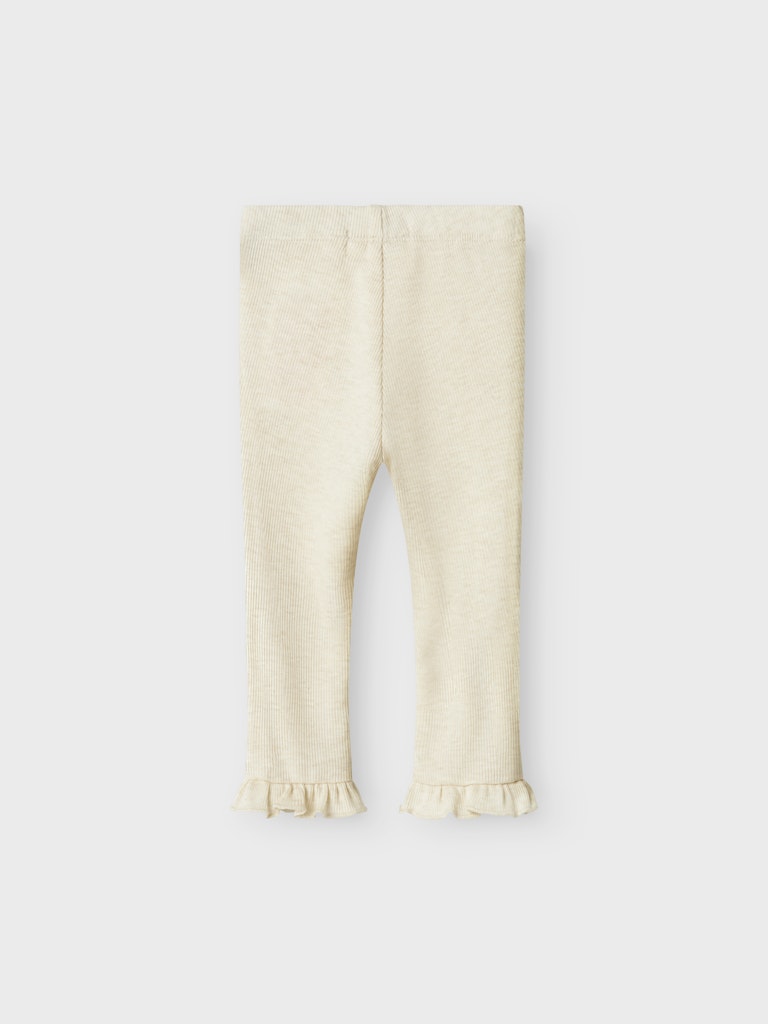 Lil' Atelier Baby DARLA SLIM LEGGING - Turtledove - Torgunns Barneklær AS