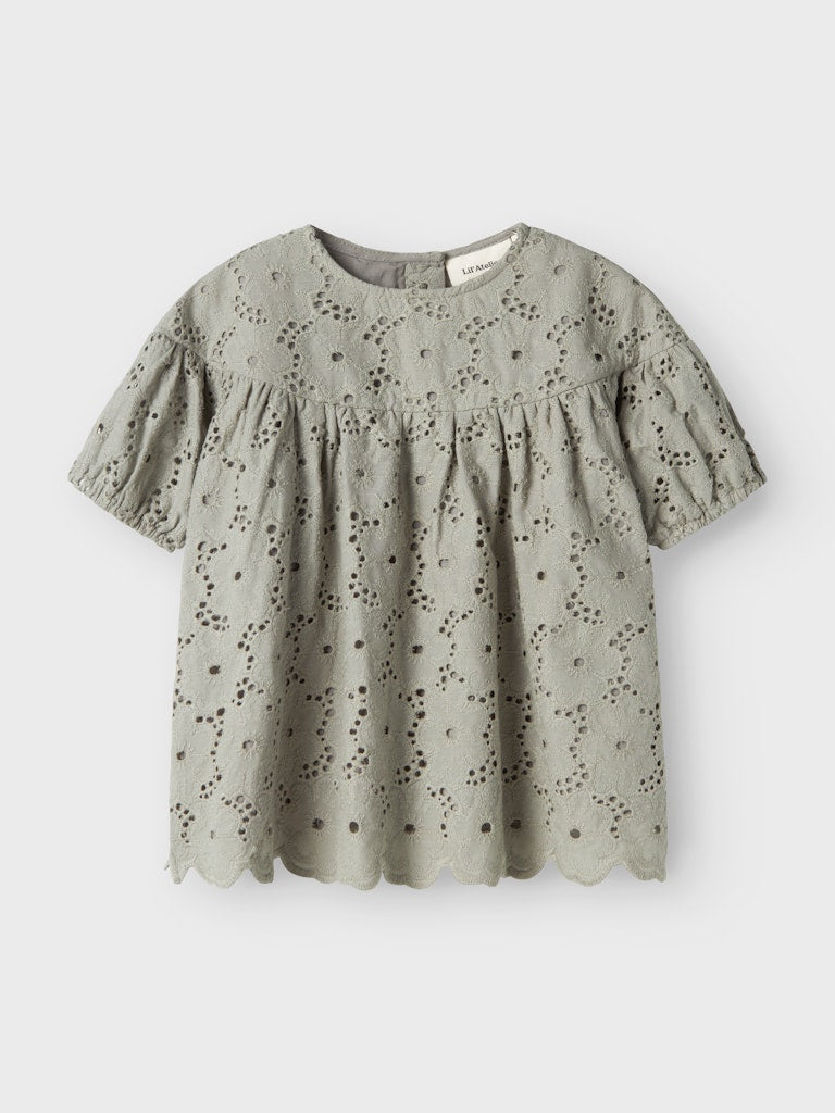 Lil' Atelier Mini DALLY SS LOOSE SHIRT - Forest Fog