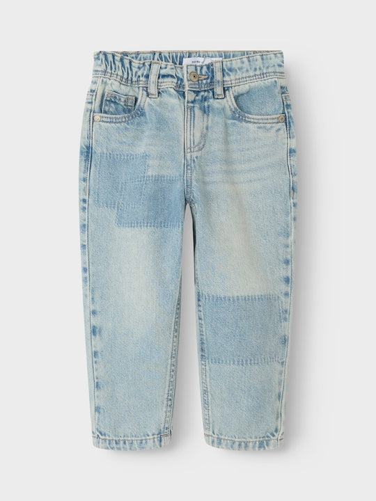 name it mini SILAS TAPERED JEANS - Vintage Light Blue Denim