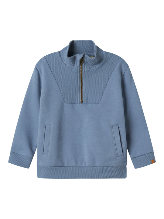 Lil' Atelier Mini ILONDON RIO LS HALF ZIP SWEAT - Troposphere