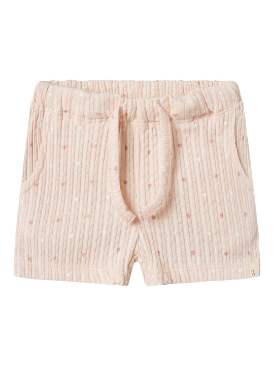 Lil' Atelier Baby HULLA HUA SHORTS - Peach Blush - Torgunns Barneklær AS