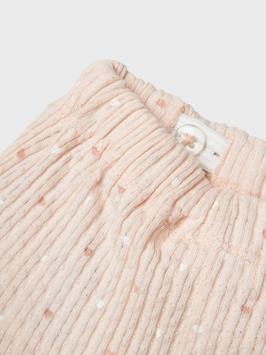 Lil' Atelier Baby HULLA HUA SHORTS - Peach Blush - Torgunns Barneklær AS