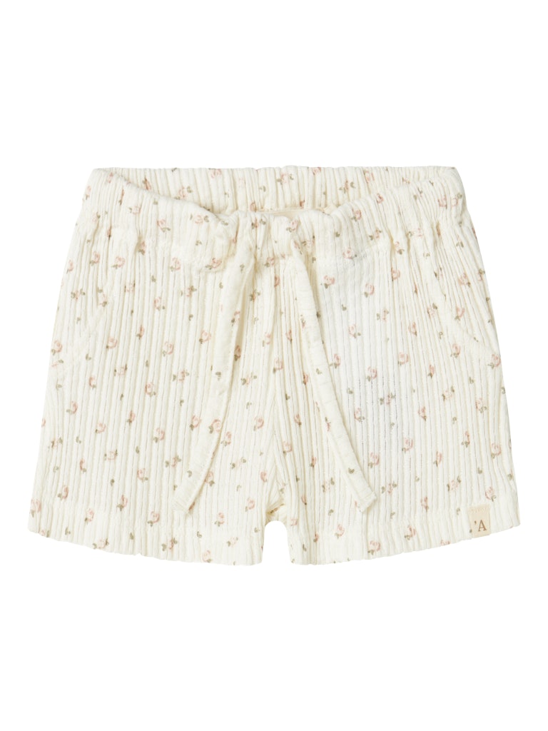Lil' Atelier Baby HULLA HUA SHORTS - Coconut Milk - Torgunns Barneklær AS