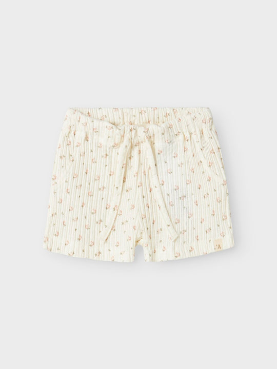 Lil' Atelier Baby HULLA HUA SHORTS - Coconut Milk - Torgunns Barneklær AS