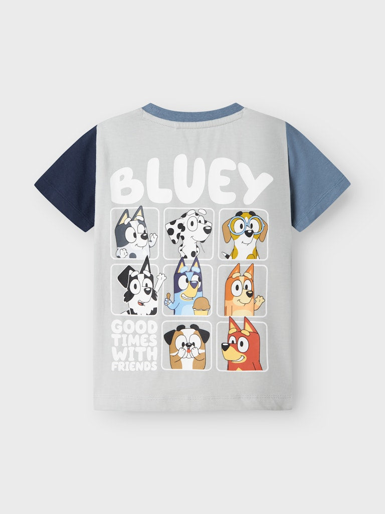 name it mini BLUEY SS TOP SKY - Pearl Blue - Torgunns Barneklær AS