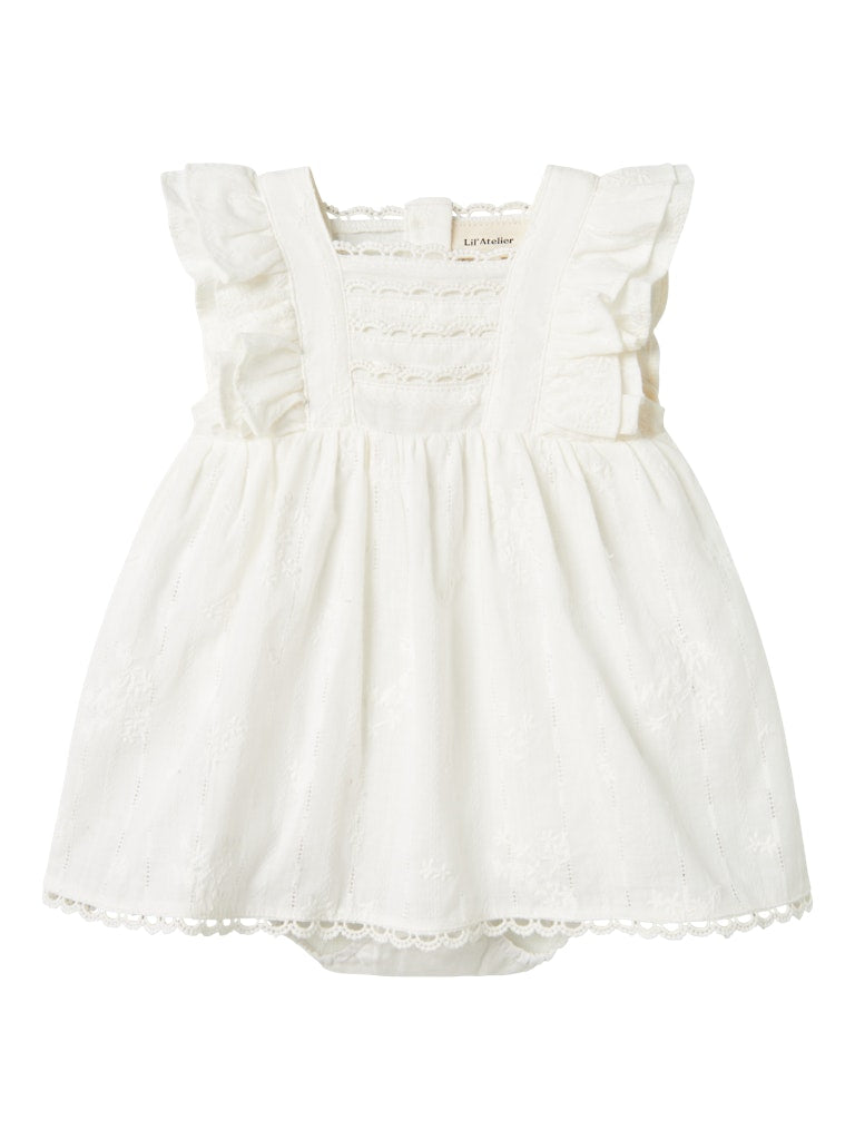 Lil' Atelier Baby FIOLA SL BODY DRESS - Coconut Milk